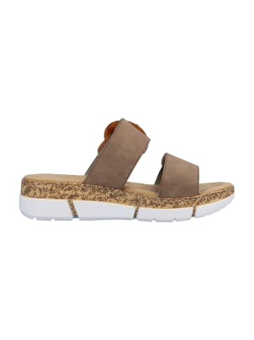 rieker Komfort Pantoletten in Beige