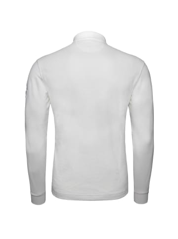La Martina Langarm-Poloshirt XMP306 XT in weiss
