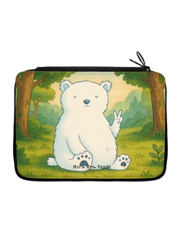 Mr. & Mrs. Panda Federtasche Eisbär Faul Design ohne Spruch in Weiß