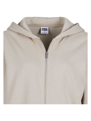 Urban Classics Zip-Kapuzenpullover in wetsand