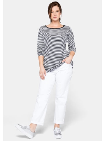 sheego 3/4-Arm-Shirt in marine