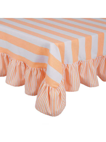 Butlers Tischdecke LITTLE ITALY in Weiß / Orange