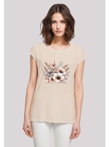 F4NT4STIC T-Shirt Blumenstrauß Boho in Whitesand