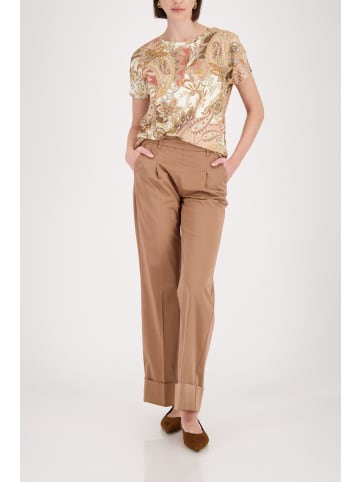 monari T-Shirt mit Paisleymuster in Mocca Gemustert