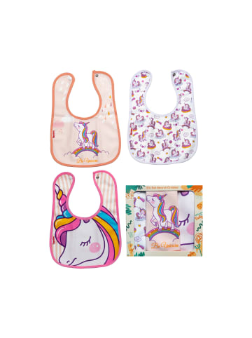 just2little 3er Set Lätzchen Unicorn in Rosa