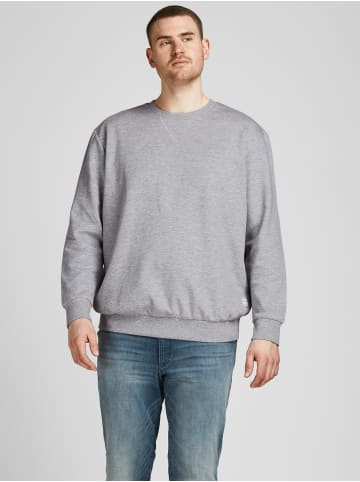 Jack & Jones Basic Sweater Plus Size Sweatshirt Pullover Übergröße JJEBASIC in Grau-2