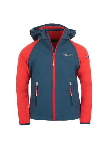 Trollkids Zip-Off Softshelljacke Rondane in bright red