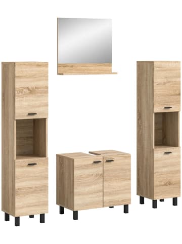 ebuy24 Badmöbelset Boston (4-teilig) Eiche 137 x 33 cm