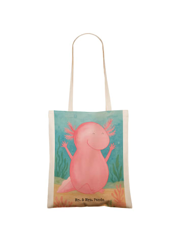 Mr. & Mrs. Panda dokumententasche Axolotl Hurra Design ohne Spruch in Weiß