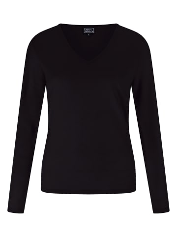 CASH-MERE.CH V-Ausschnitt Pullover in Schwarz