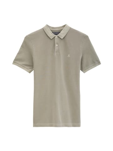 Marc O'Polo Poloshirt Piqué shaped  garment-dyed in Avery Fern