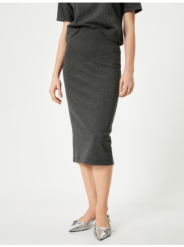 KOTON Rock in Grau Gestreift