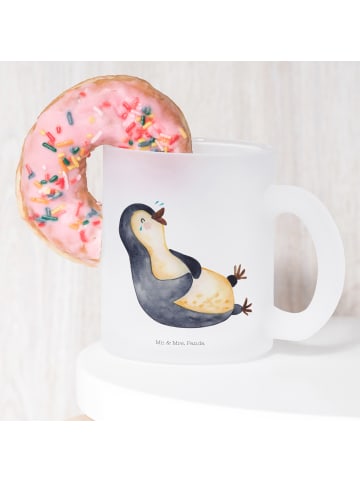 Mr. & Mrs. Panda Kaffeetasse Pinguin Lachen ohne Spruch in Transparent