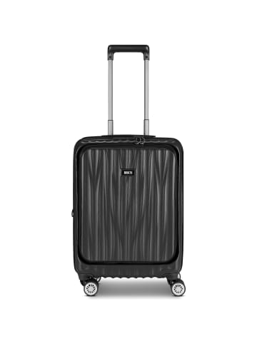 BRIC`s Cervia 2.0 4 Rollen Kabinentrolley S 55 cm Laptopfach mit Dehnfalte in dark-grey