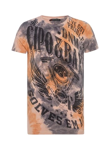 Cipo & Baxx T-Shirt in ORANGE