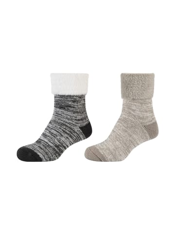 camano Socken 2er Pack warm & cozy in taupe