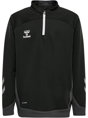 Hummel Sweatshirt Mit Kurzem Reißverschluss Hmllead Half Zip Kids in BLACK