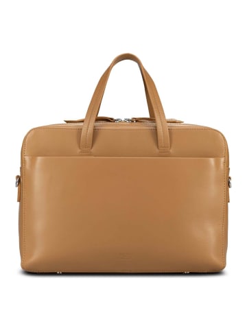 Jost Arva Aktentasche Leder 36 cm Laptopfach toffee