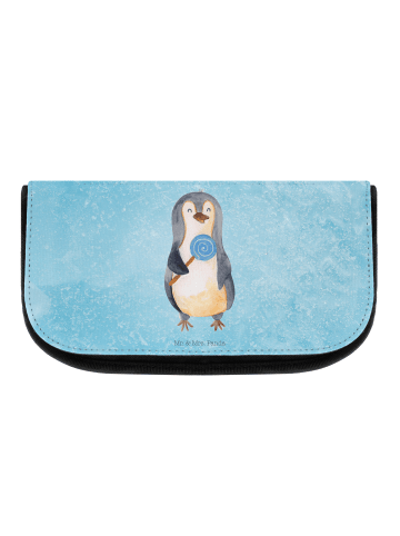 Mr. & Mrs. Panda Kosmetiktasche Pinguin Lolli ohne Spruch in Eisblau