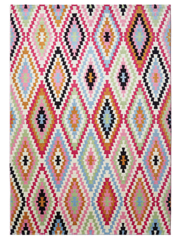 Wecon Home Kurzflorteppich Fresh Kelim in multicolor