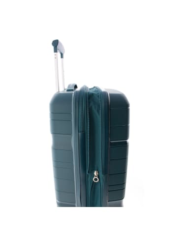 Gladiator 3800 4 Rollen Kabinentrolley 55 cm mit Dehnfalte green forest