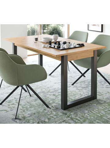 Inn.Furn Esstisch Eiche, grau 150 - 190 cm, Küchentisch ausiehbar