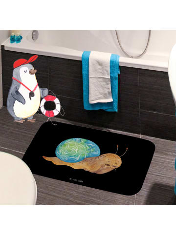 Mr. & Mrs. Panda Badeteppich Schnecke Sir ohne Spruch in Schwarz