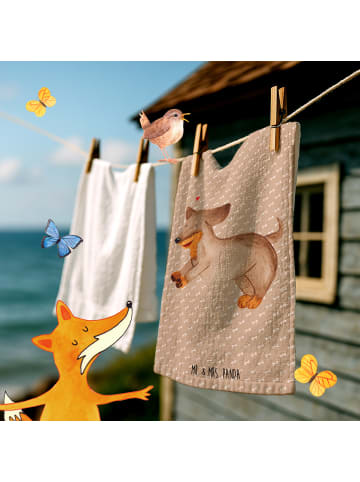 Mr. & Mrs. Panda handtuch gäste wc Hund Dackel ohne Spruch in Hundeglück