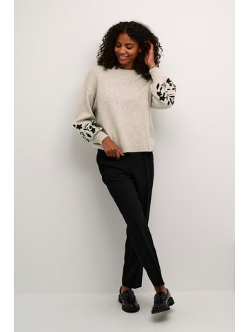 Kaffe Strickpullover KAlisette Baggy fit in Feather Gray Melange