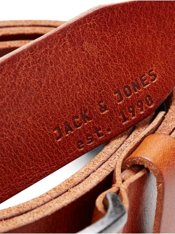 Jack & Jones Ledergürtel 'JACPAUL' Braun