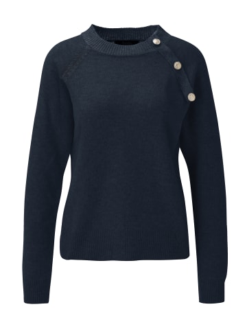 Aniston CASUAL Strickpullover in marine-meliert