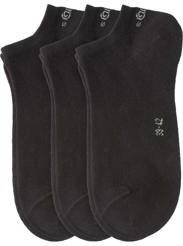 S. Oliver Unisex-Sneaker-Socken 3 Paar in schwarz