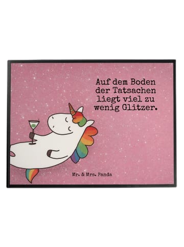 Mr. & Mrs. Panda Schreibunterlage Einhorn Blümchentail Design mit Sp... in Weiß