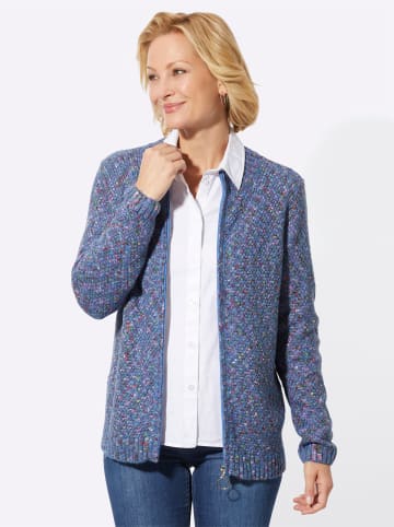 WITT WEIDEN Strickjacke in mittelblau-meliert