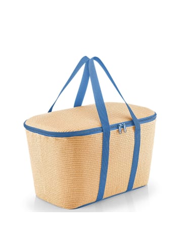 Reisenthel thermo coolerbag - Kühltasche 44.5 cm (smiley grey) in raffia blue