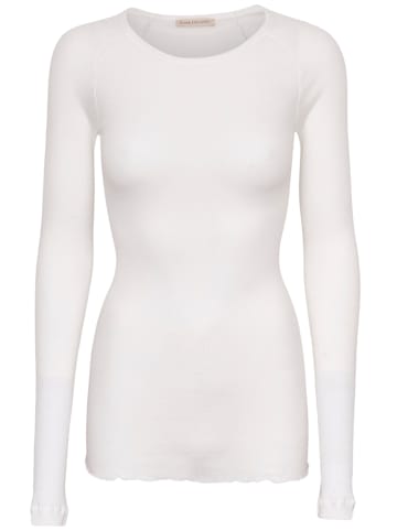 Seamless Basic T-shirt Cotton Elvira in Off-White