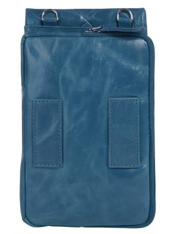 Bruno Banani Umhängetasche echt Leder in blau