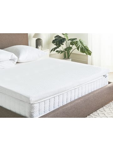 Beliani Topper LATEX LIFT 6 in Weiß - (W) 180 x (H) 6 x (L) 200 cm