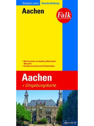 Falk-Verlag  Landkarte/Globus - Falk Stadtplan Extra Aachen 1:19.500