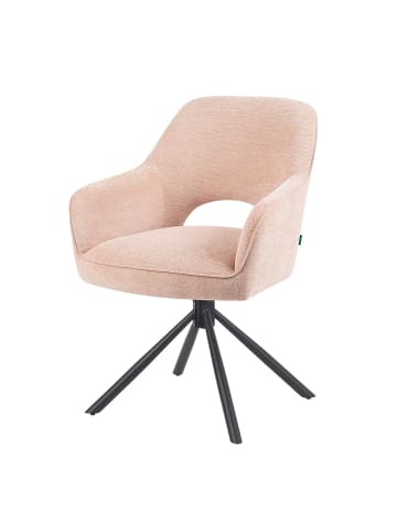 DUBI Möbel 2er-Set: Drehstuhl Mika-Ben in Rosa - (B)60 x (H)87 x  (T)65 cm