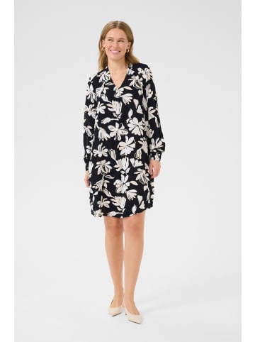 Kaffe Kleid BPebba in Black/Chalk Flower Print