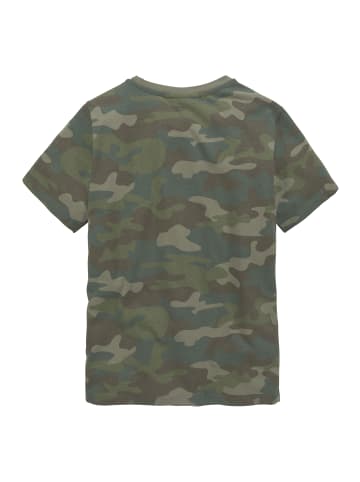 Kidsworld T-Shirt in tarnfarben-grün