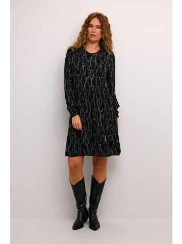 Kaffe Kleid KAevity in Black/Grey Graphic Simili