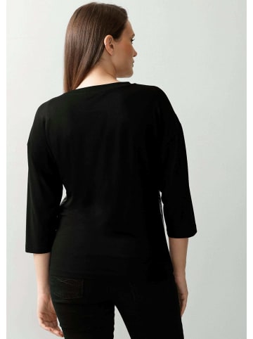 Alba Moda Shirt mit platziertem Druck in schwarz