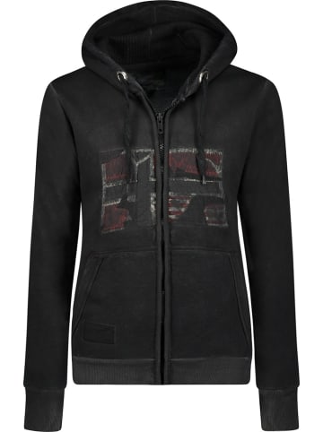 Geographical Norway Hoodie in Schwarz