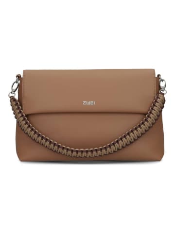 Zwei Yuna Schultertasche 32 cm in hazel