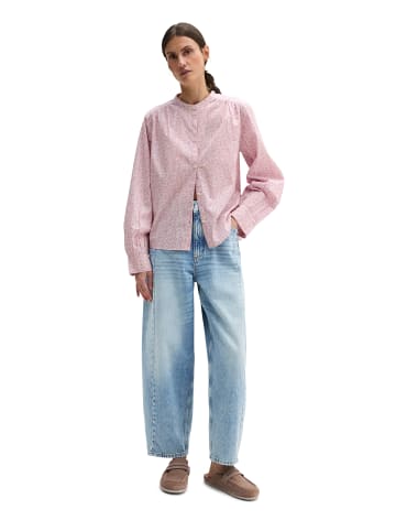 Marc O'Polo Geraffte Bluse loose in Light Pink