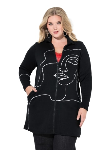 MIAMODA Strickjacke in schwarz