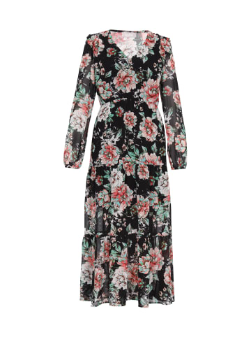 Usha Women Dress in black multicolor