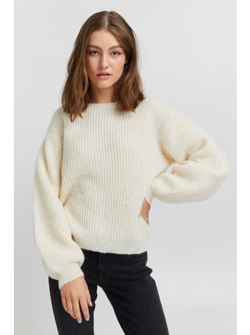 PULZ Jeans Strickpullover PZIRIS Boatneck Pullover 50206779 in Weiß